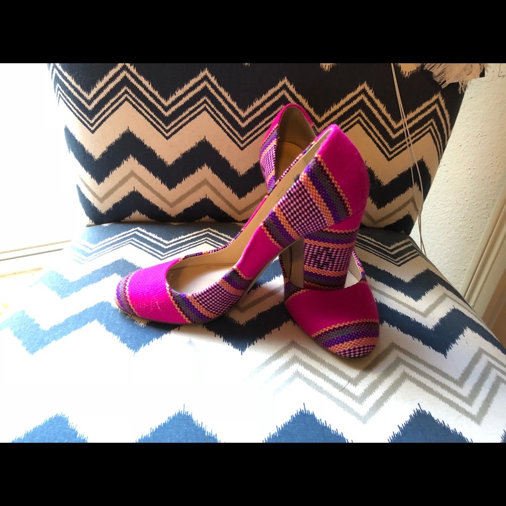 J. Crew pink pumps